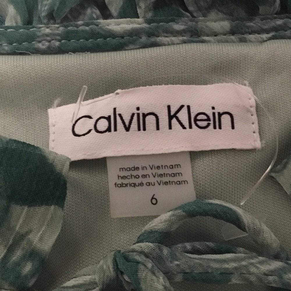 Calvin Klein Green Floral dress - Picture 12 of 15